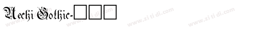 Uechi Gothic字体转换